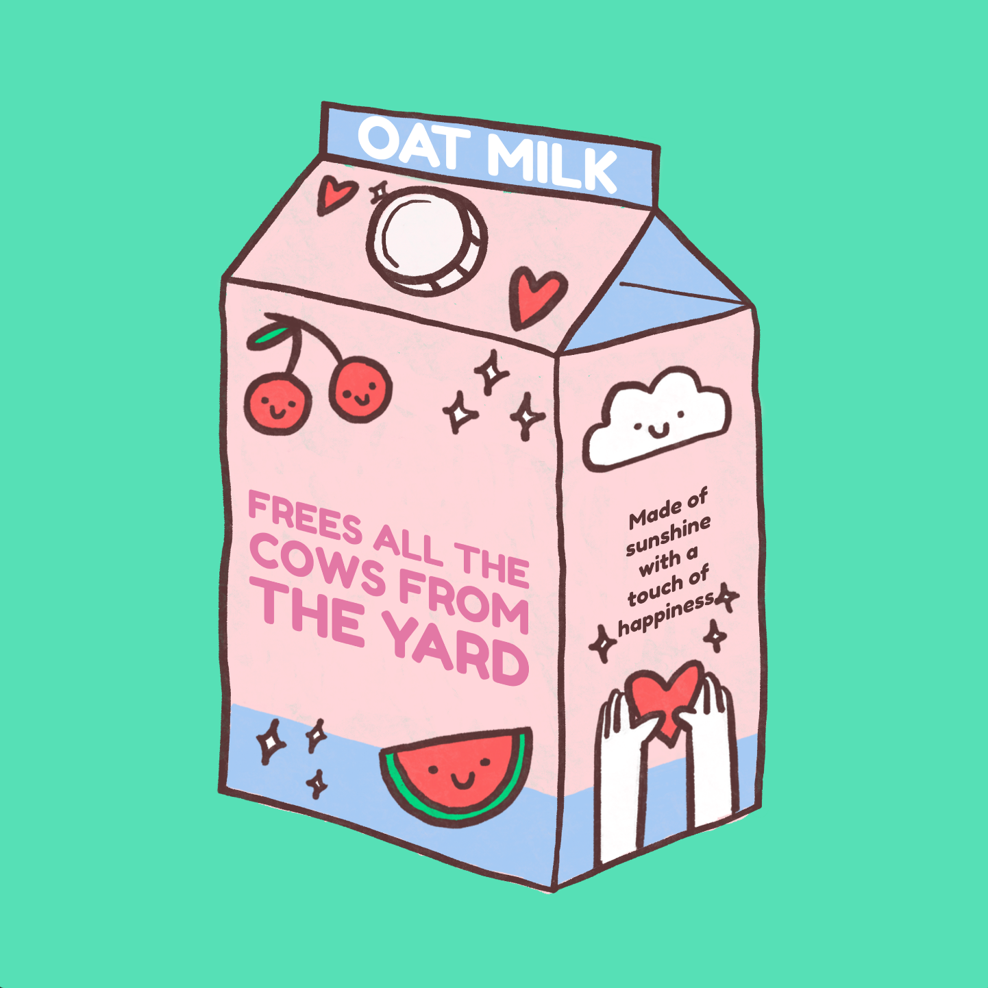 Oat Milk Club Hoodie My Oat Milk Frees All The Cows From The Yard Unisex Black